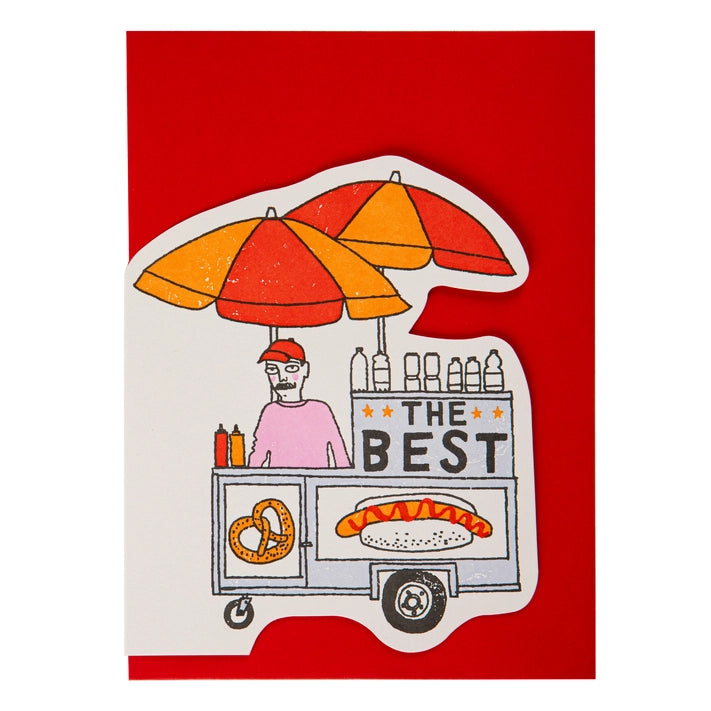 Greetings Card - Pretzel Cart
