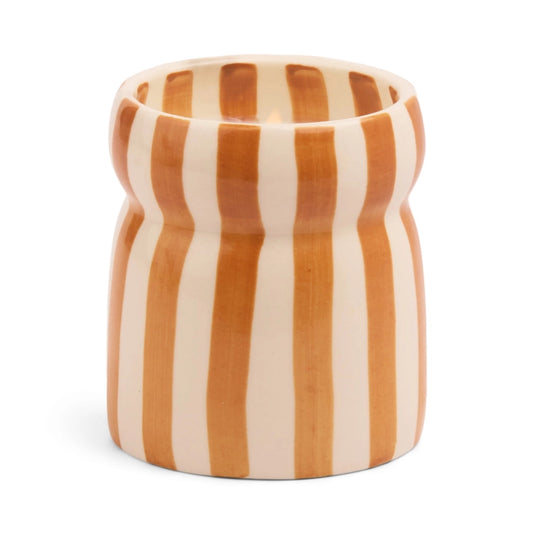 Cabana Stripe Candle - Sienna Sunset