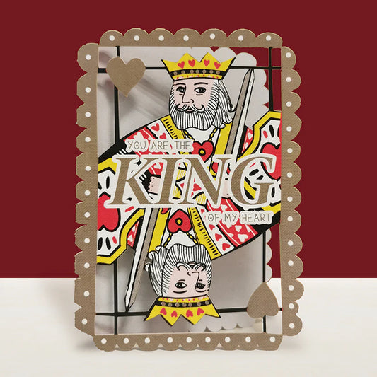 Greetings Card - King of My Heart