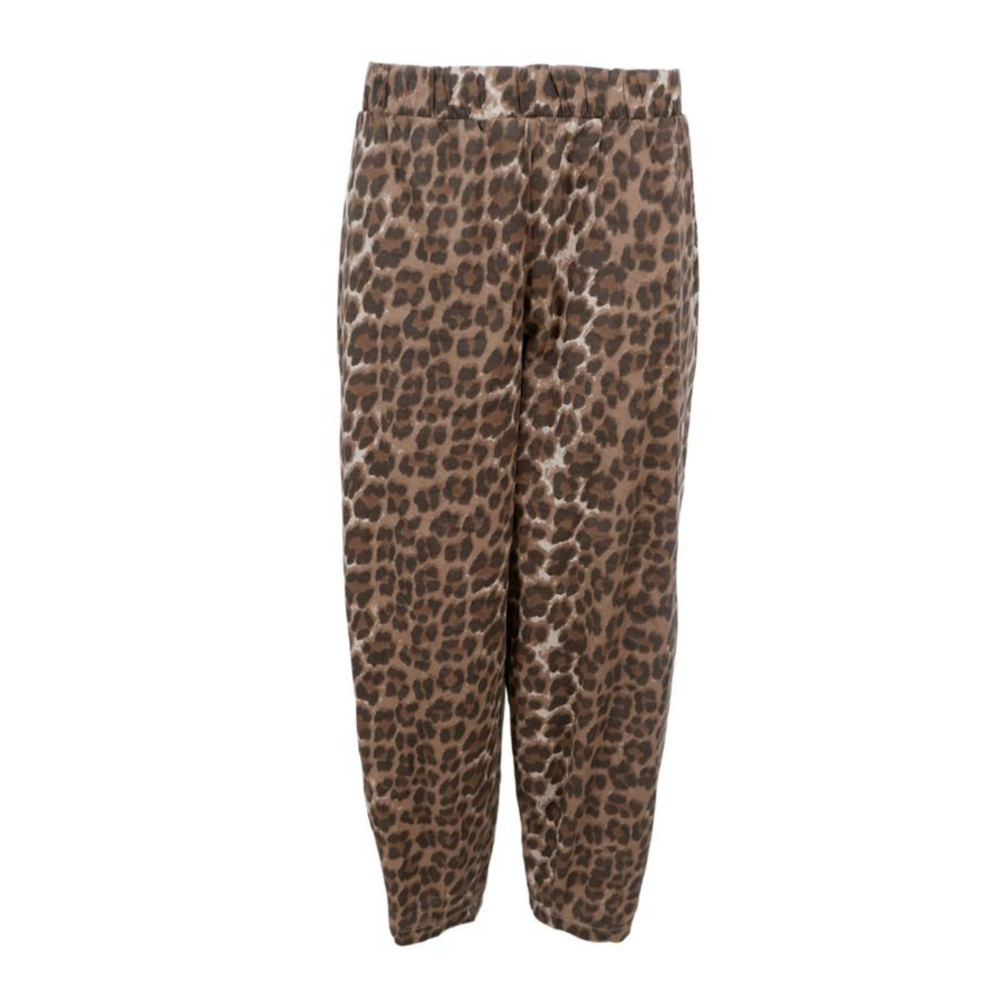 Abbie Barrel Trousers - Leopard