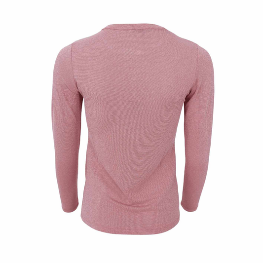 Faye Long Sleeve Top - Rose Shimmer