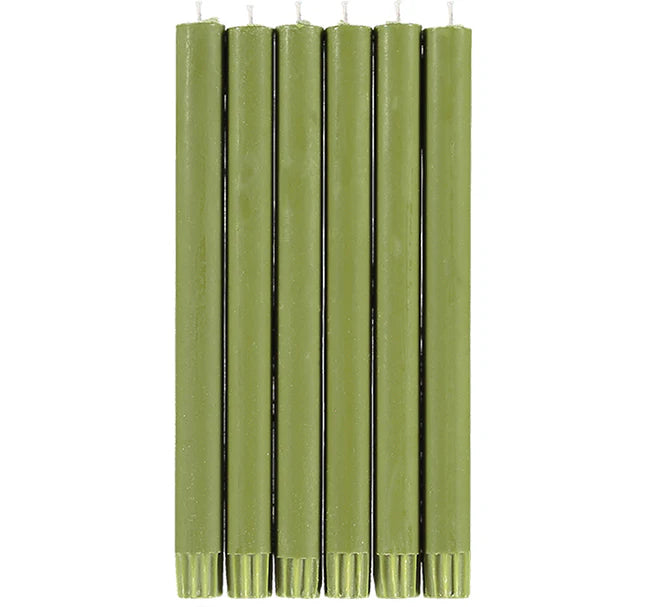 British Colour Standard Dinner Candles - Pack of 6