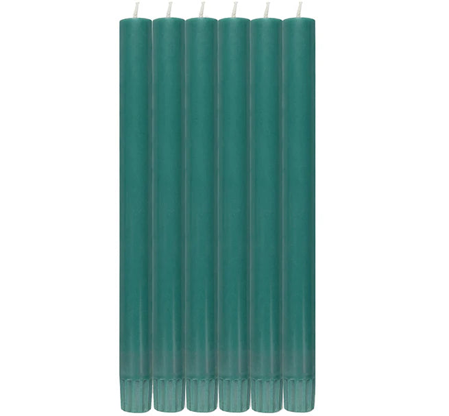 British Colour Standard Dinner Candles - Pack of 6