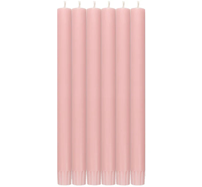 British Colour Standard Dinner Candles - Pack of 6