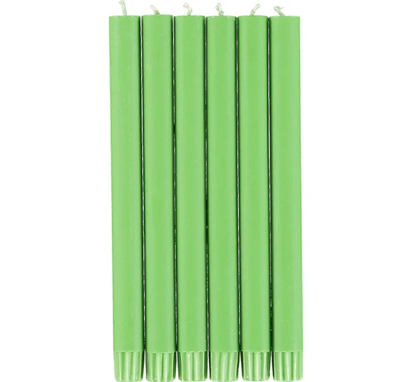 British Colour Standard Dinner Candles - Pack of 6