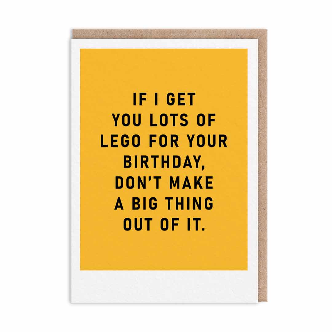Ohh Deer Greetings Card - Lots Of Lego