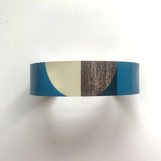 Balance Narrow Cuff Bangle - Teal Band
