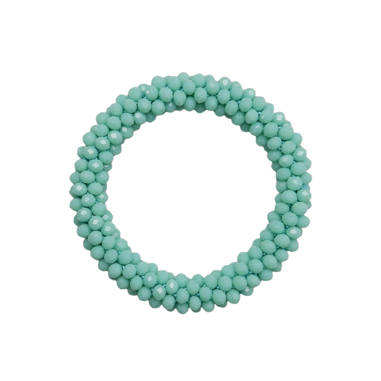 Beaded Sparkle Bracelet - Jade Green
