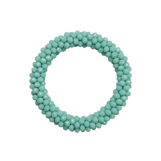 Beaded Sparkle Bracelet - Jade Green