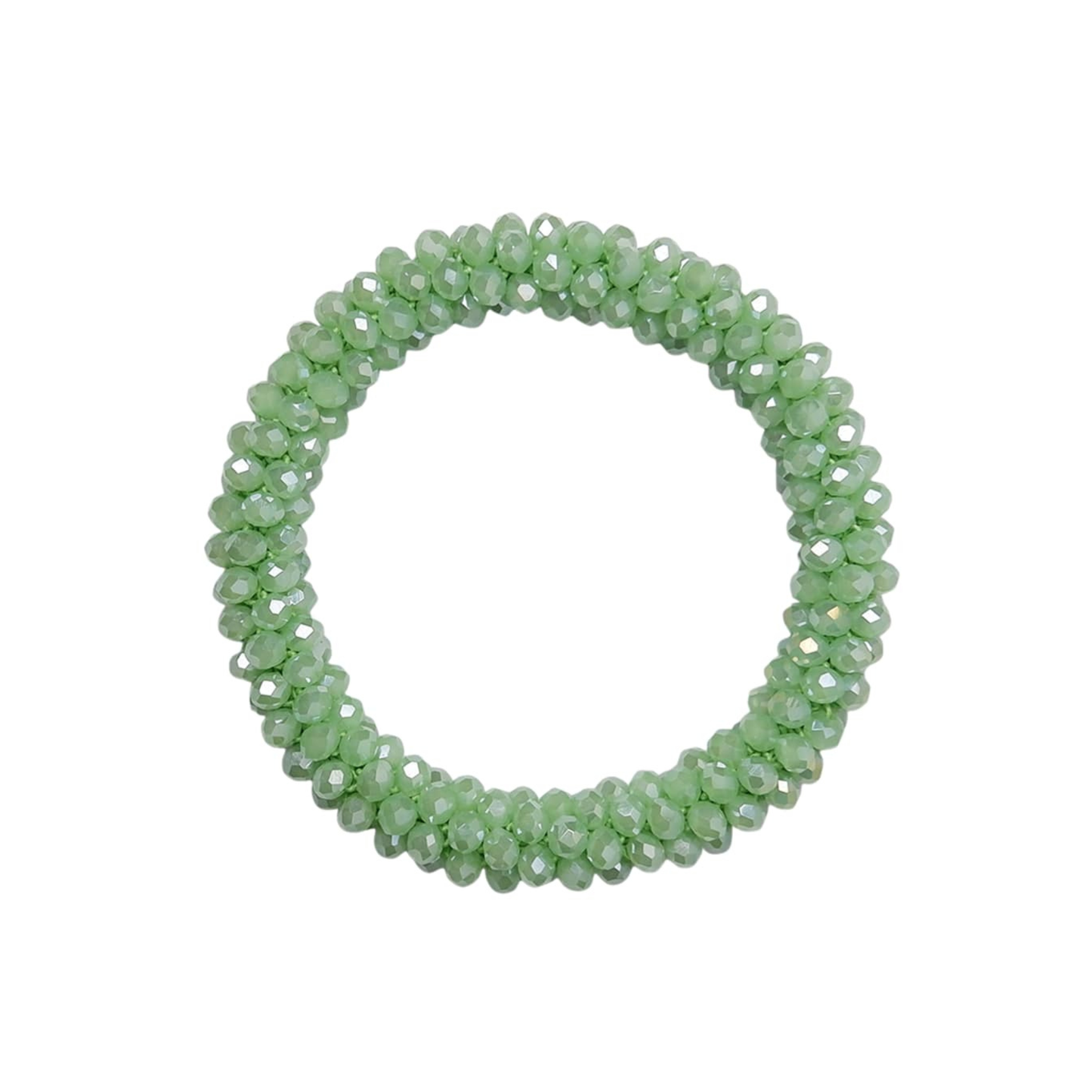 Beaded Sparkle Bracelet - Light Green