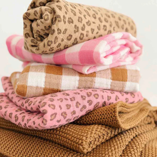 Square Scarf - Geranium Leopard