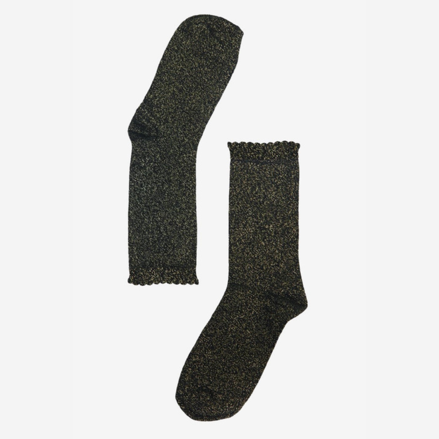 Glitter Socks - Black and Gold