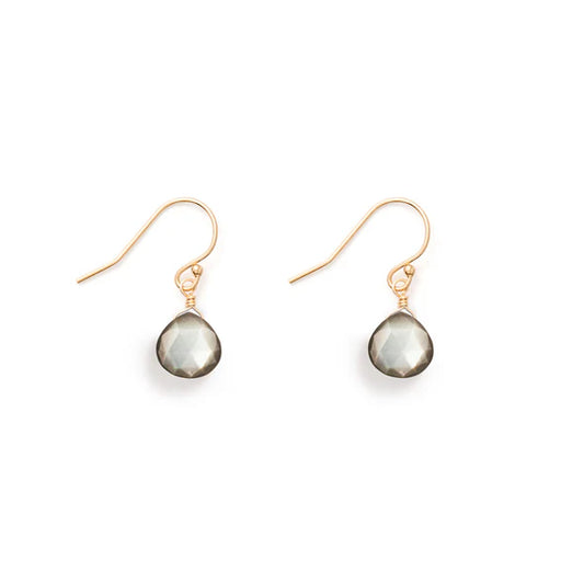 Isla Drop Earrings - Black Mother of Pearl