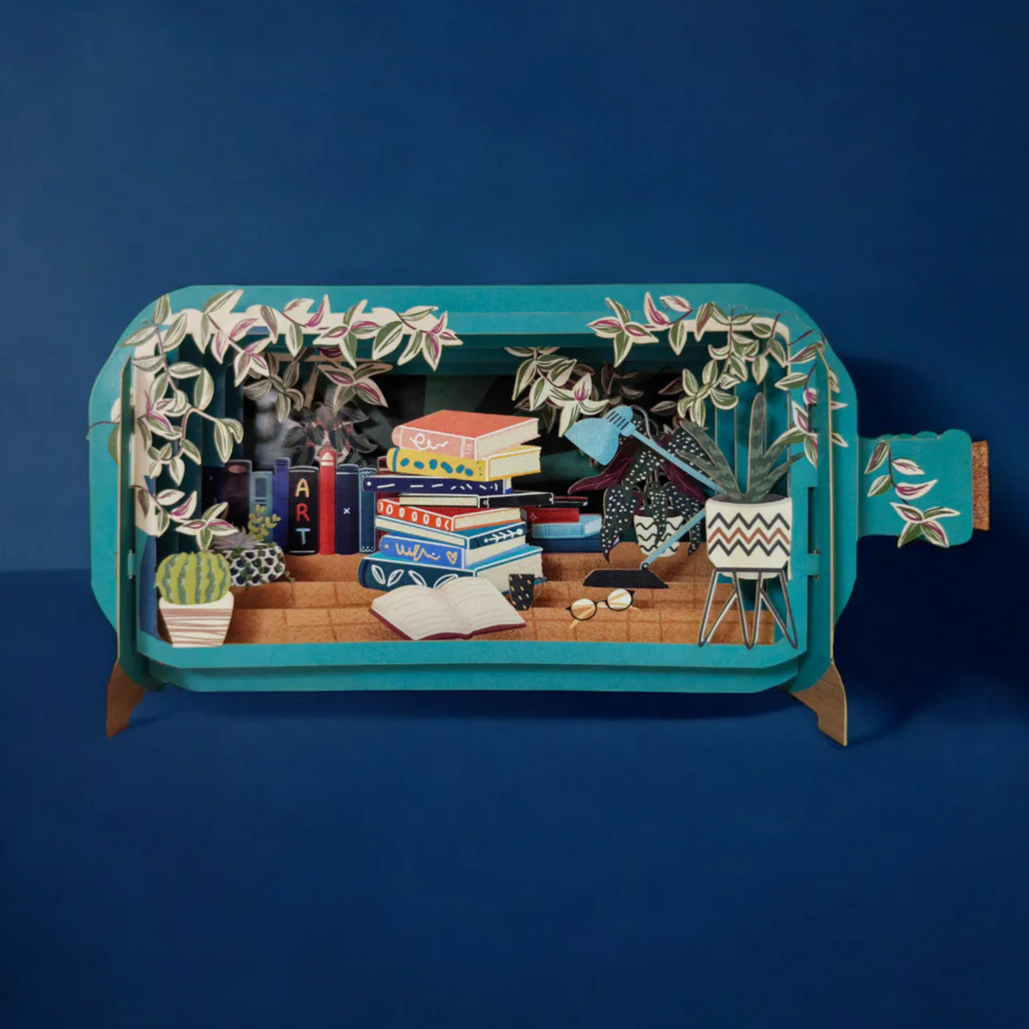 Pop Up Greetings Card - Books