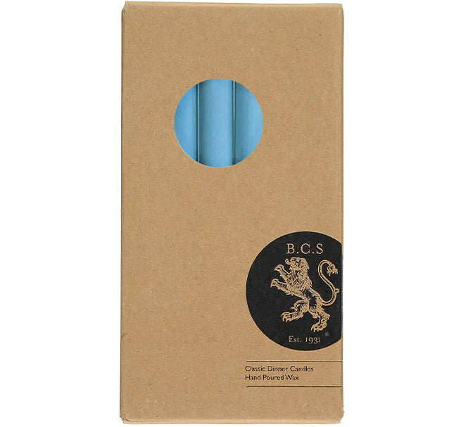 British Colour Standard Dinner Candles - Pack of 6