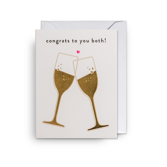 Mini Greetings Card - Congrats To You Both