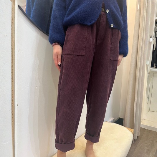 Corduroy Trousers - Prune