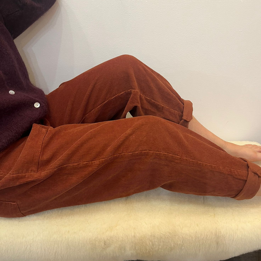 Corduroy Trousers - Rust