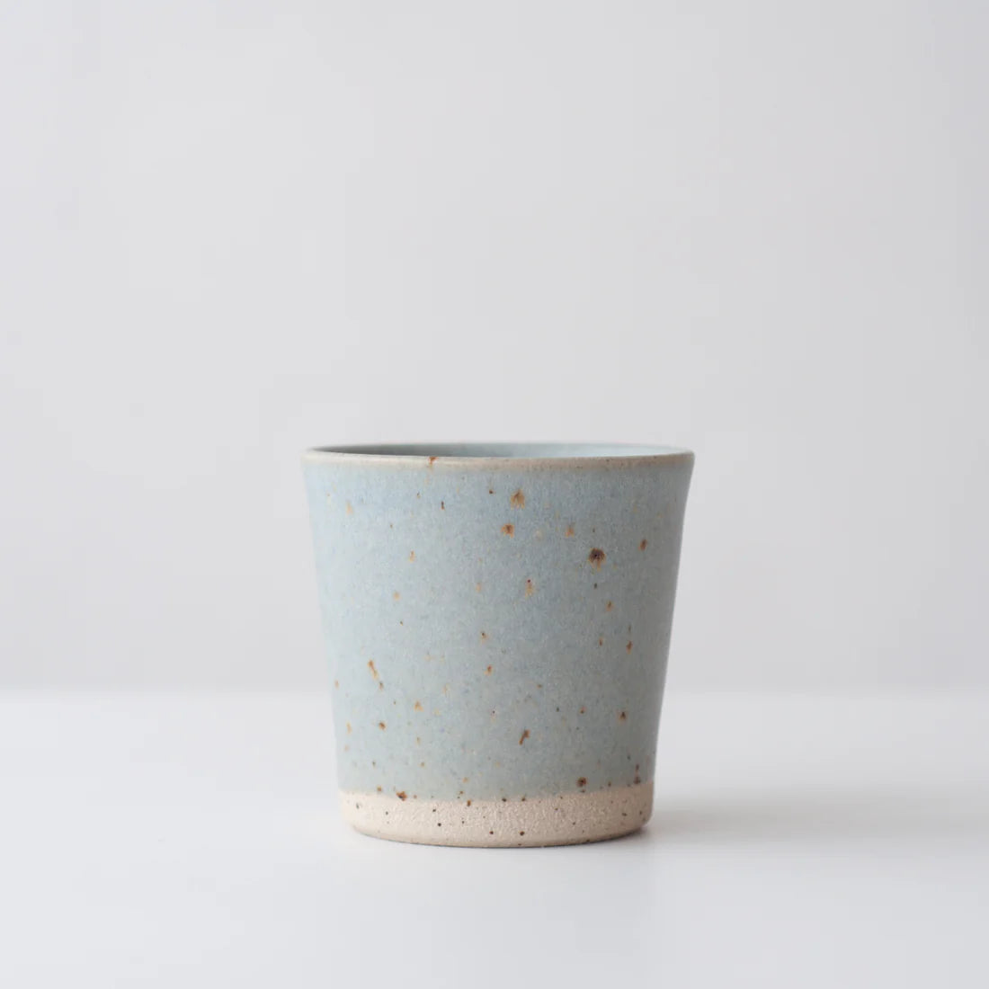 Dor & Tan Ceramic Beaker - Linen Blue and Speckled