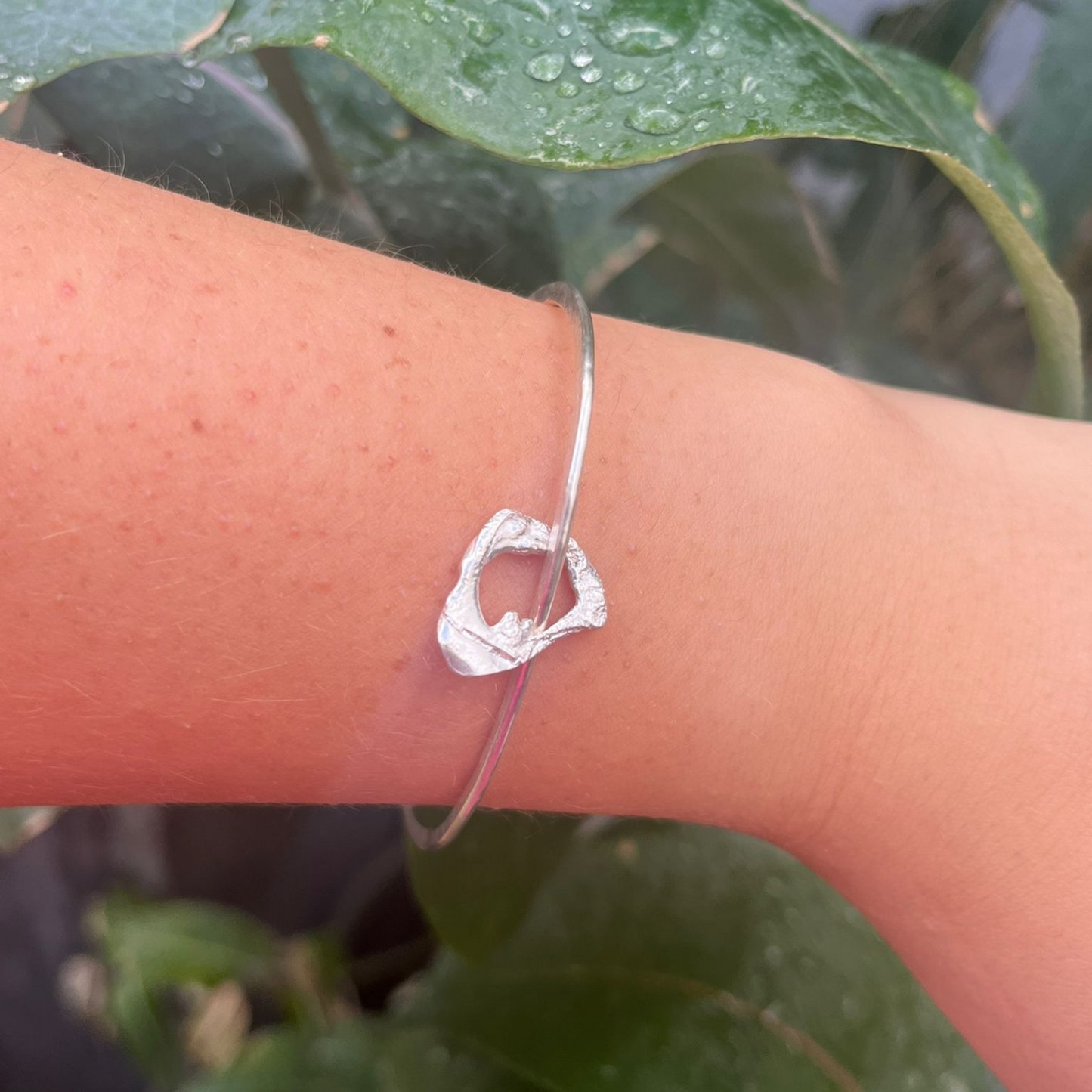 Zero-Waste Eco Silver Bangle - Nouveau