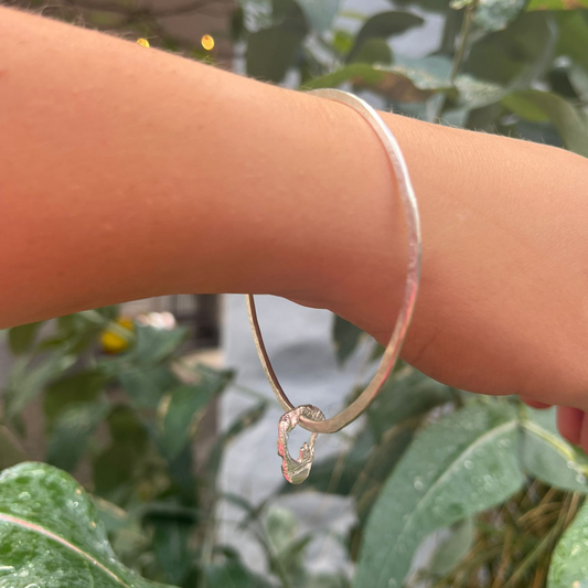 Zero-Waste Eco Silver Bangle - Nouveau