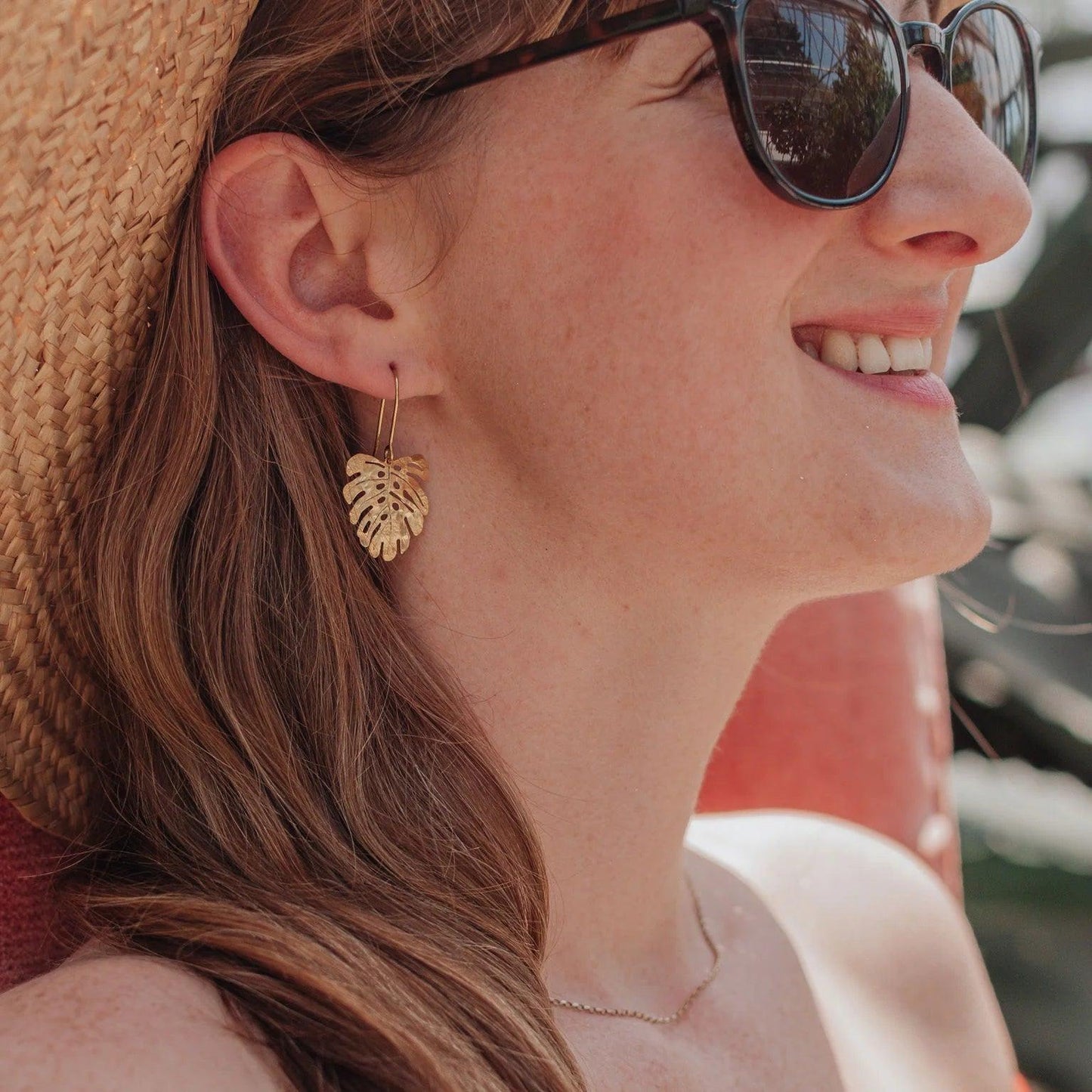 Nic Danning Brass Earrings - Tropic Mini