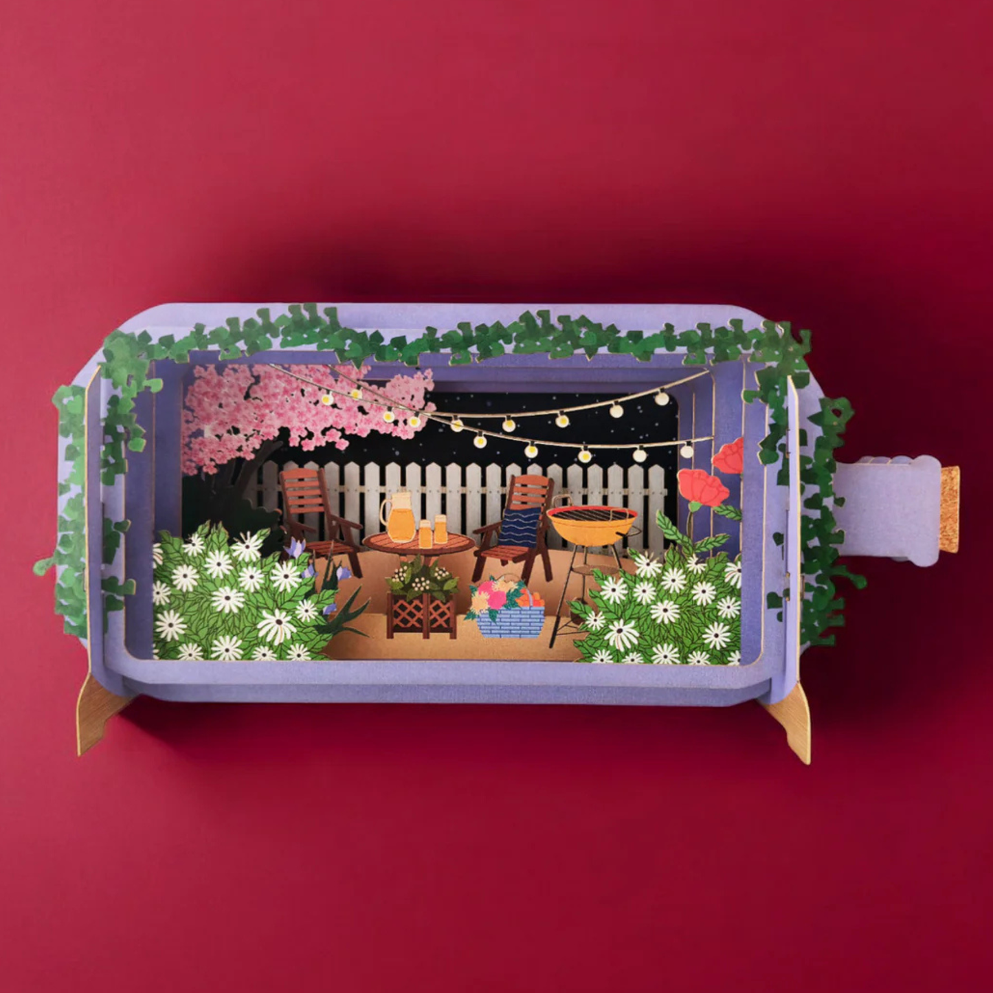 Pop Up Greetings Card - Garden