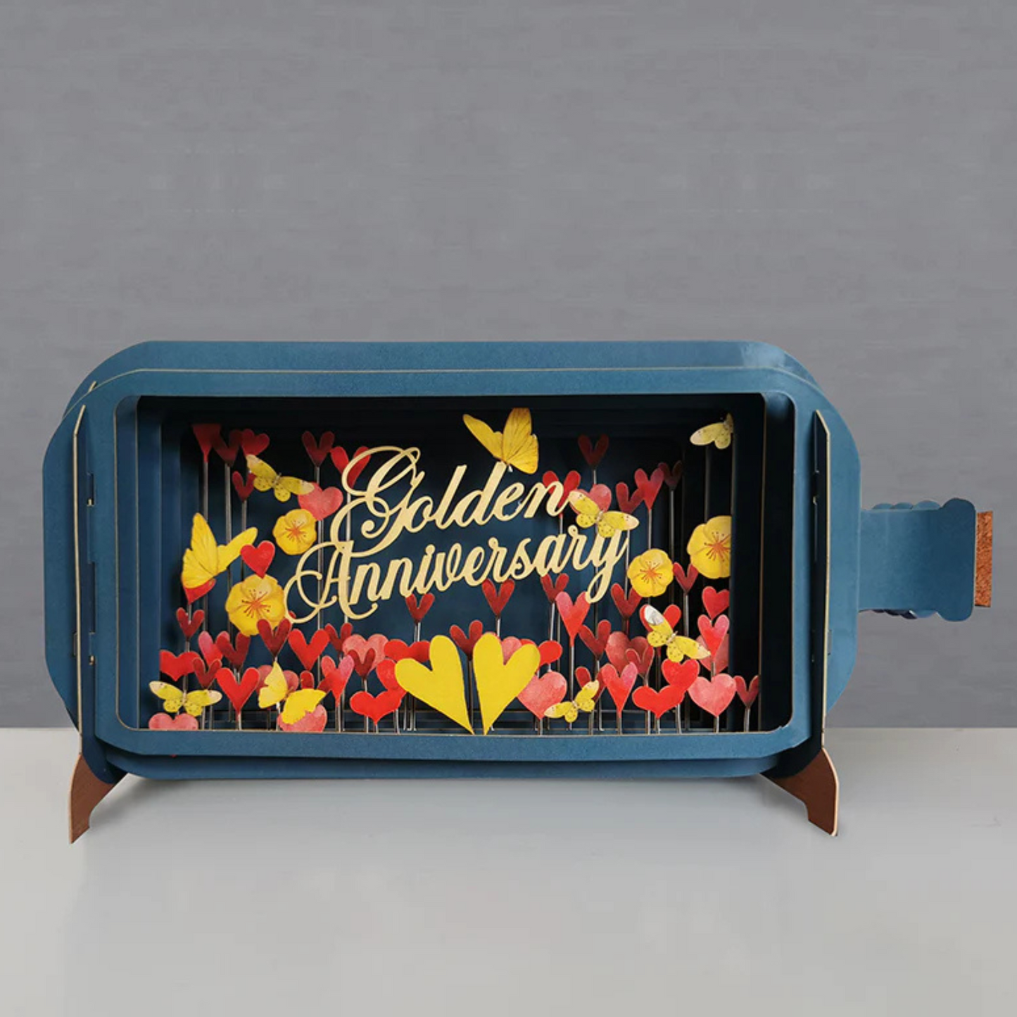 Alljoy Pop Up Greetings Card - Golden Anniversary