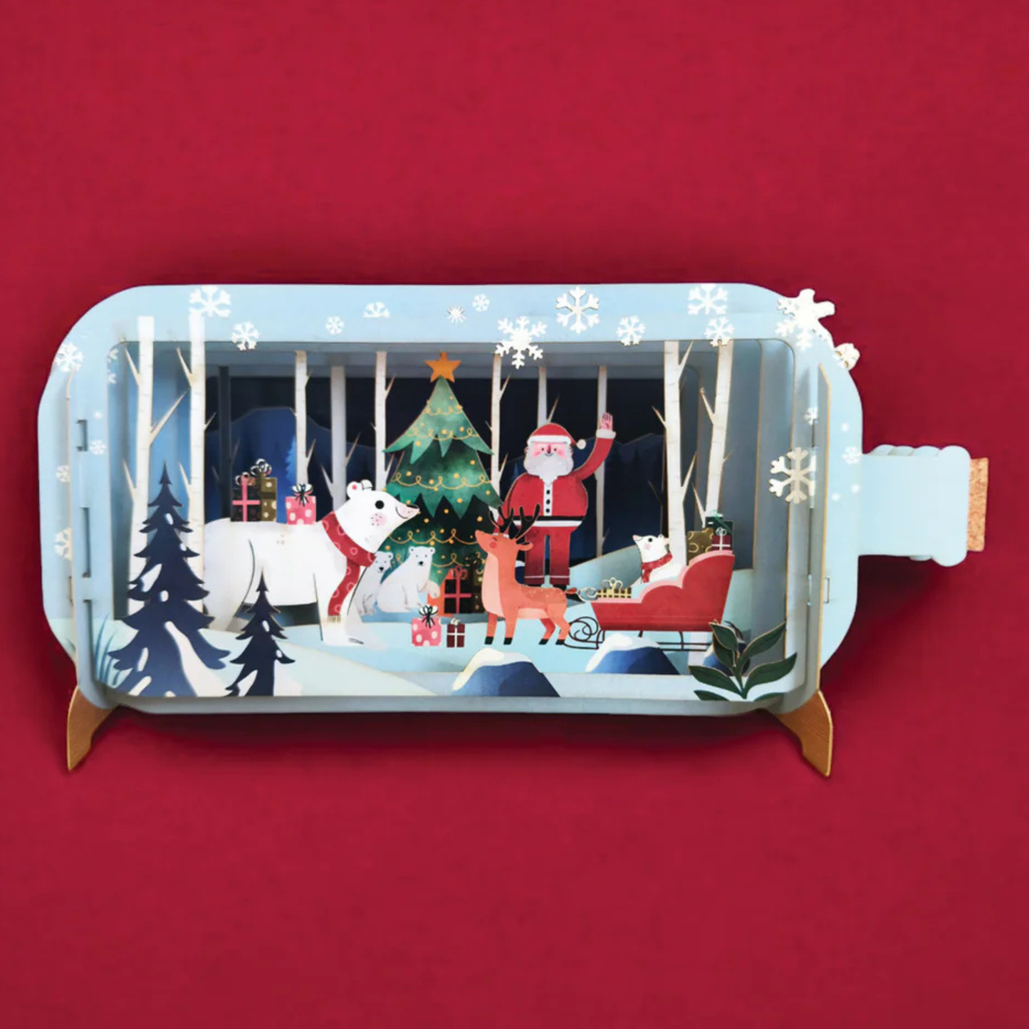 Pop Up Greetings Card - Father Christmas