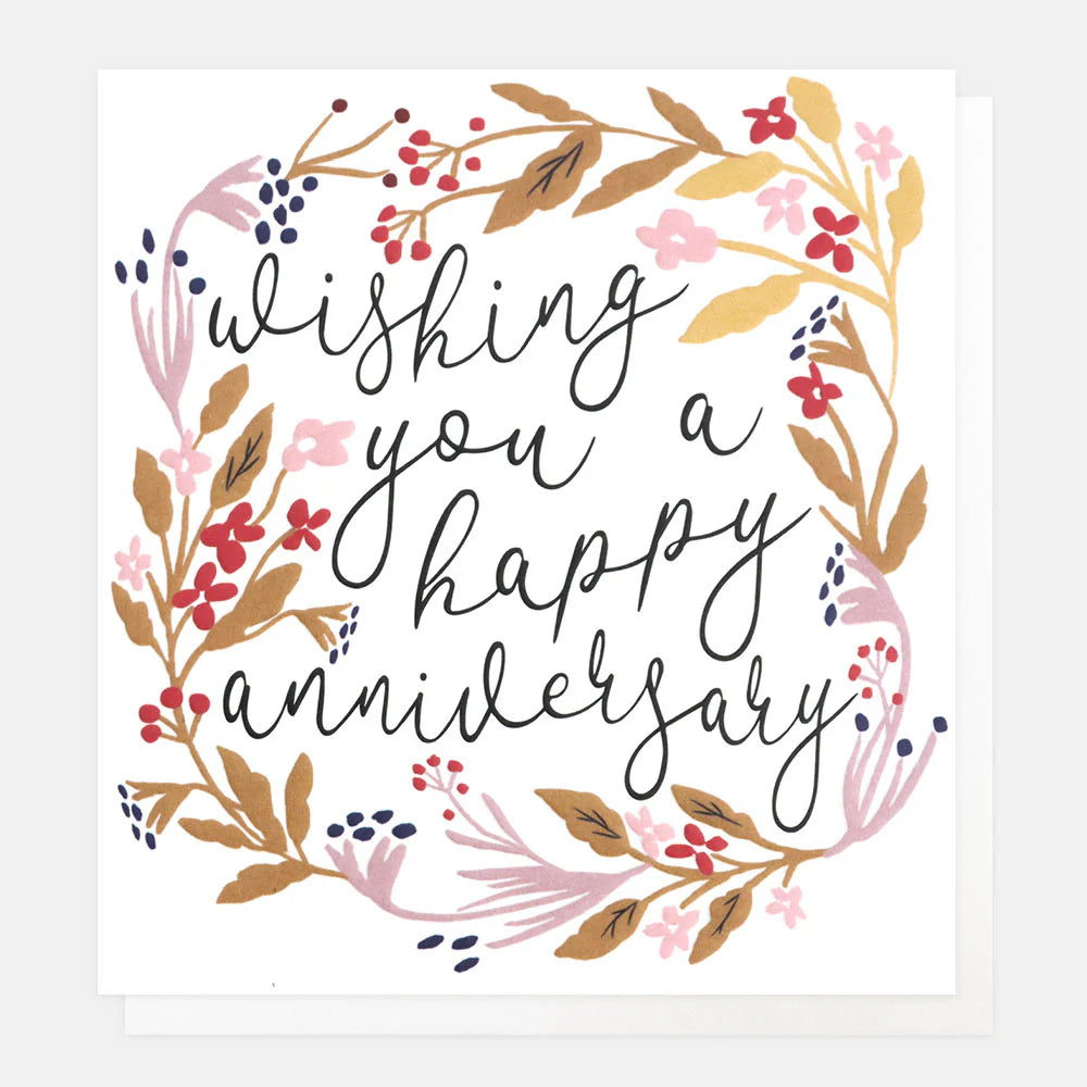 Greetings Card - Wishing You a Happy Anniversary