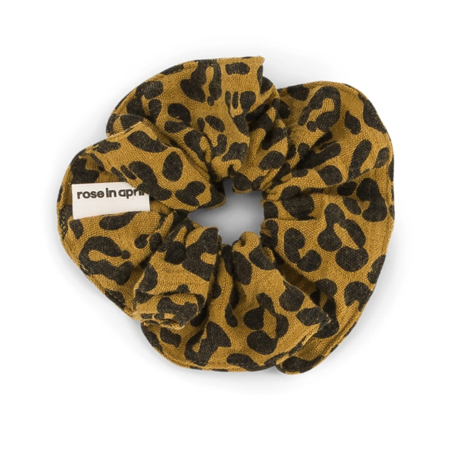 Hair Scrunchie - Caramel Leopard Print