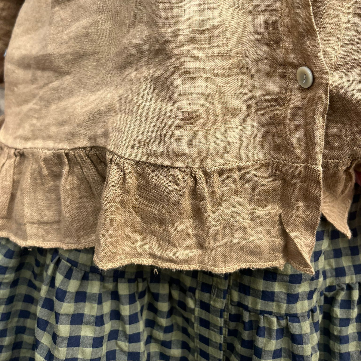 Linen Blouse - Tan
