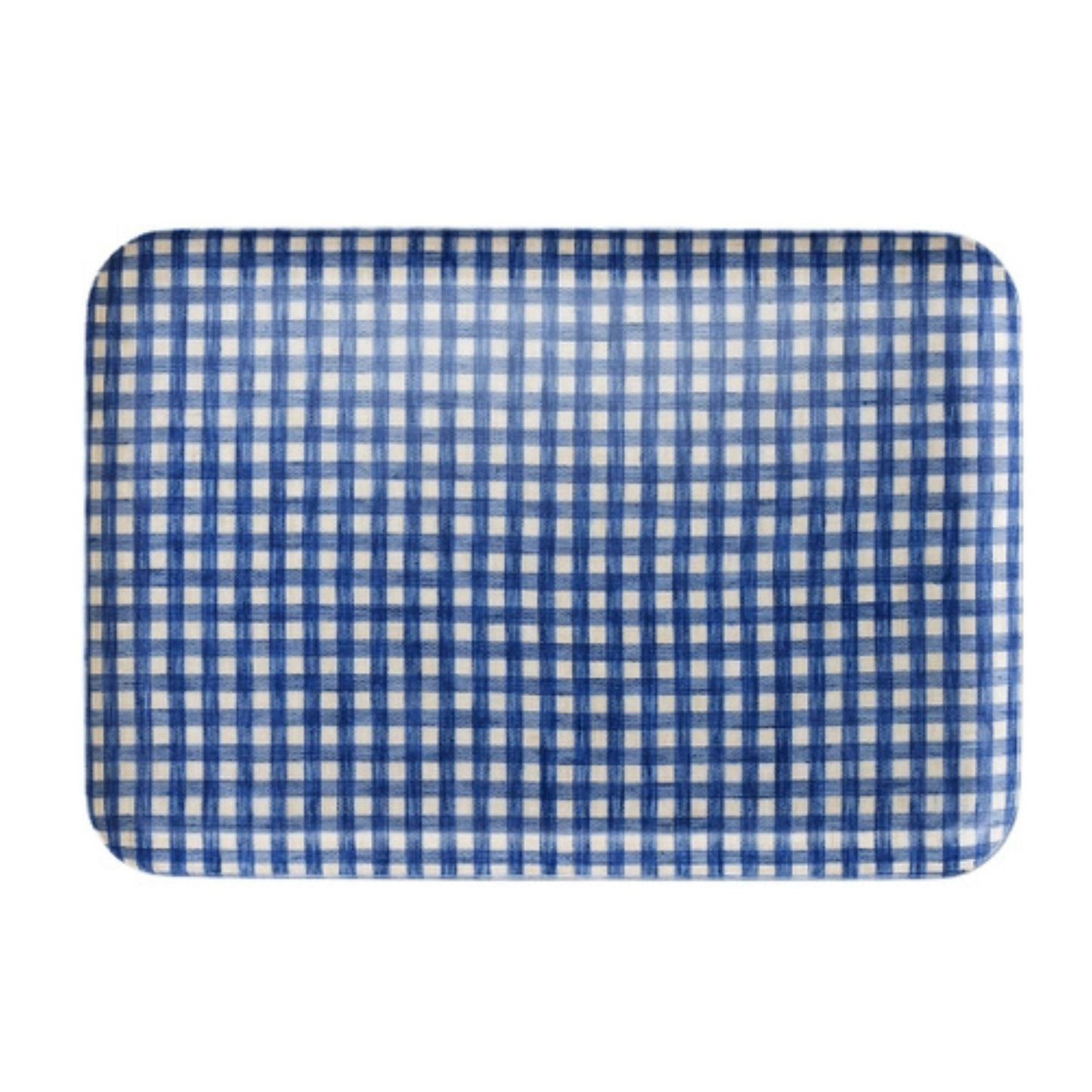 Linen Tray - Blue and White Check