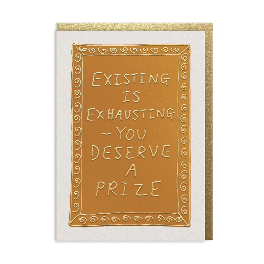 Greetings Card - You Deserve a Prize