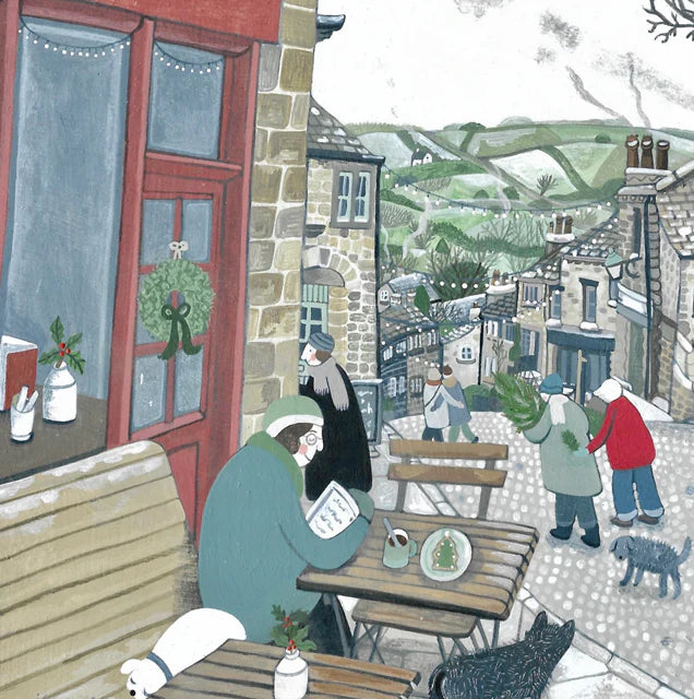 Greetings Card - Tea in Town