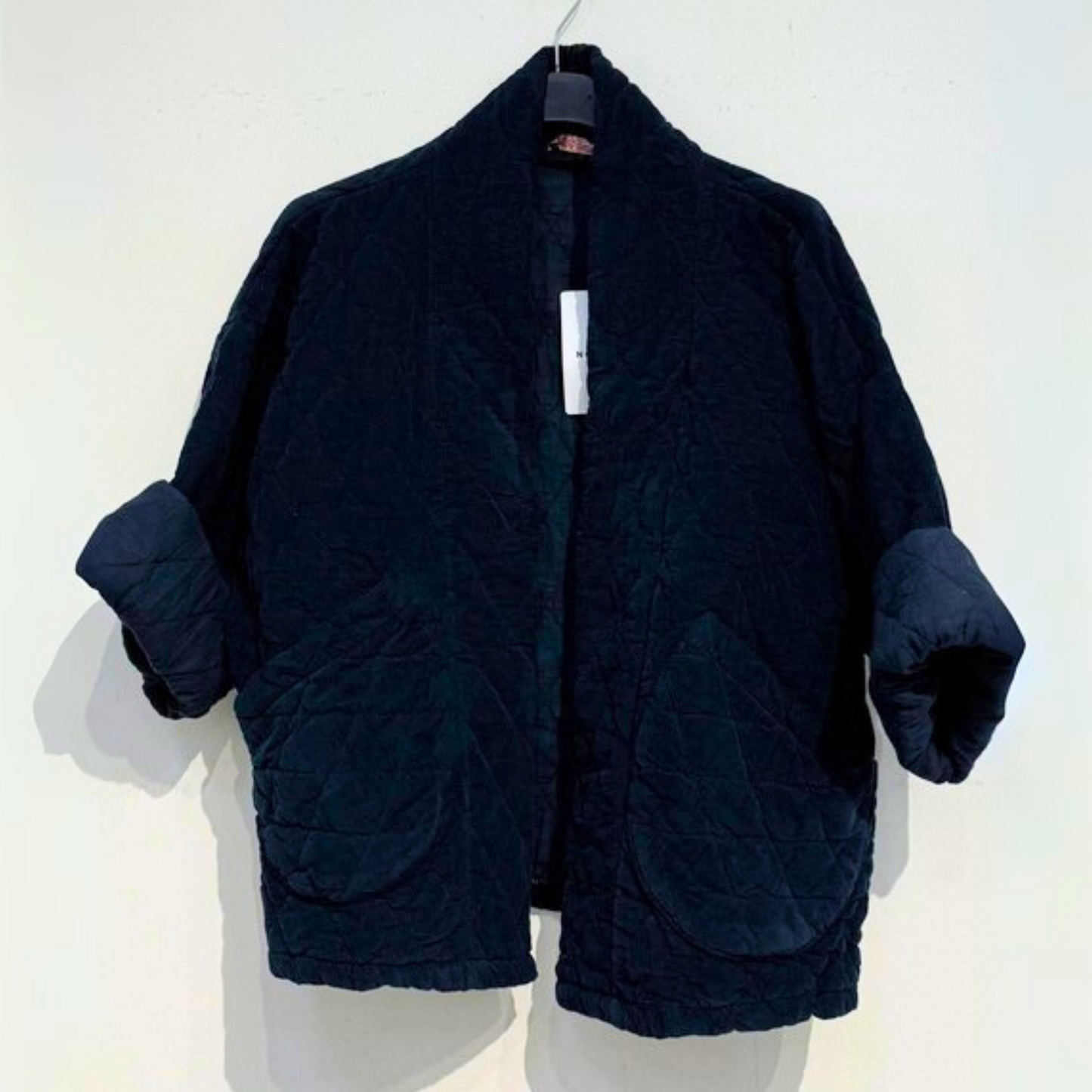 Needlecord Quilted Jacket - Marine Blue