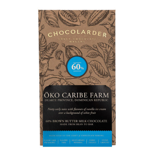 Chocolarder Bar - Browned Butter Oko Caribe 60% Milk Chocolate