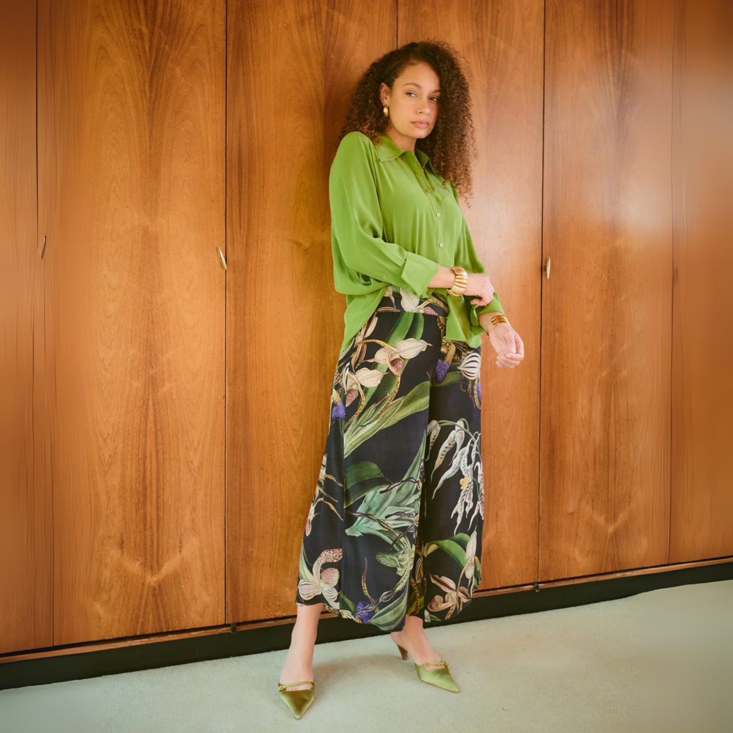 Palazzo Pants - Orchid Black