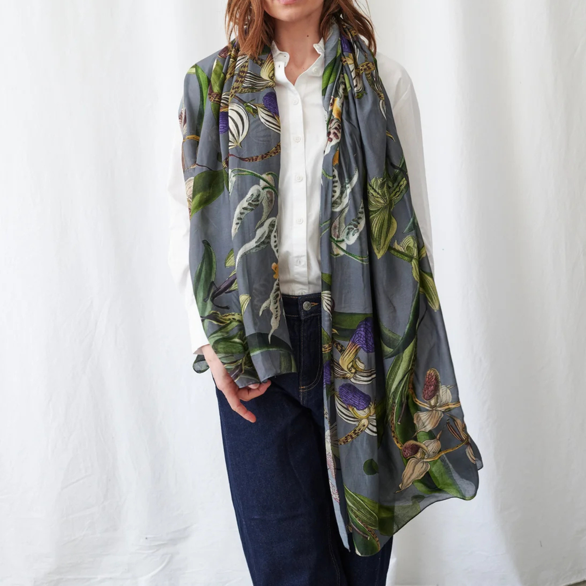 Scarf - Orchid Grey