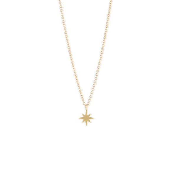 Fine Gold Chain Necklace - Petite Nova Star