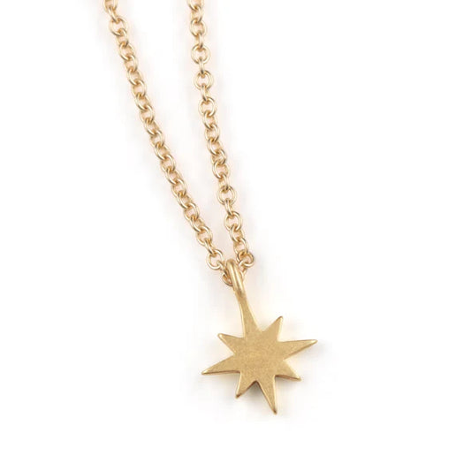 Fine Gold Chain Necklace - Petite Nova Star