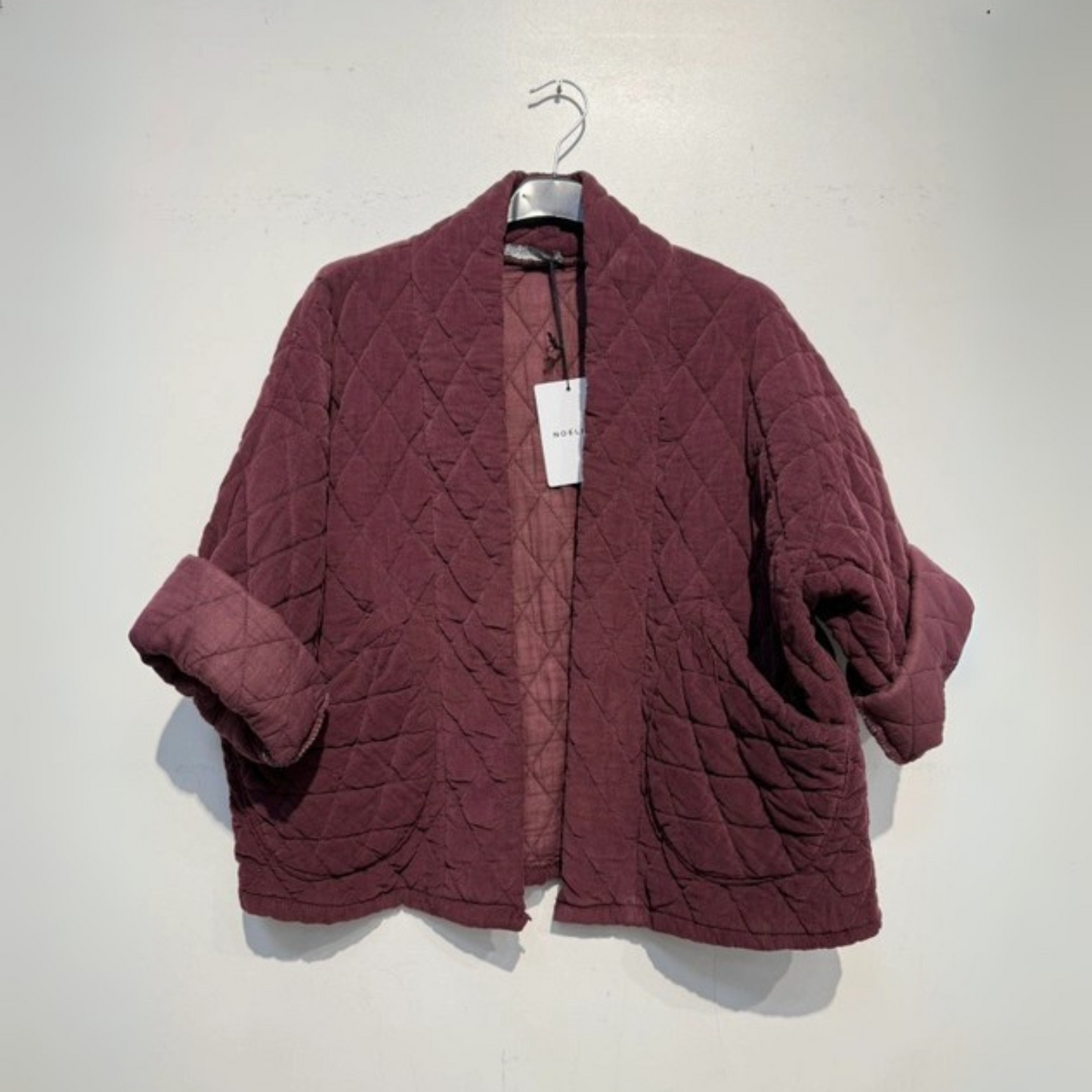 Needlecord Quilted Jacket - Violet Red
