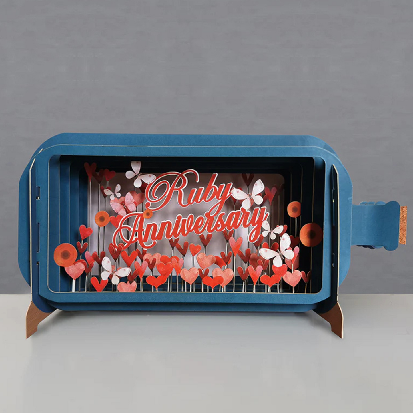 Alljoy Pop Up Greetings Card - Ruby Anniversary