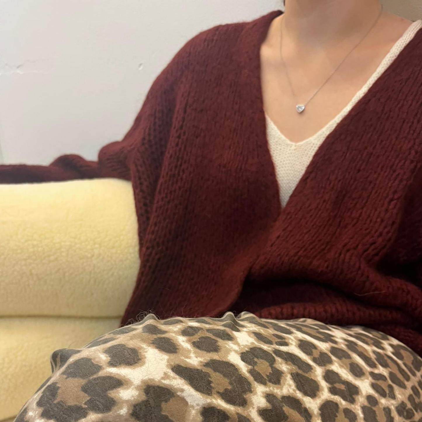 Smila Mohair Cardigan - Bordeaux