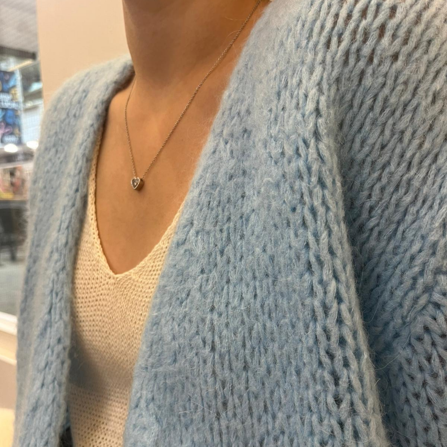 Smila Mohair Cardigan - Light Blue