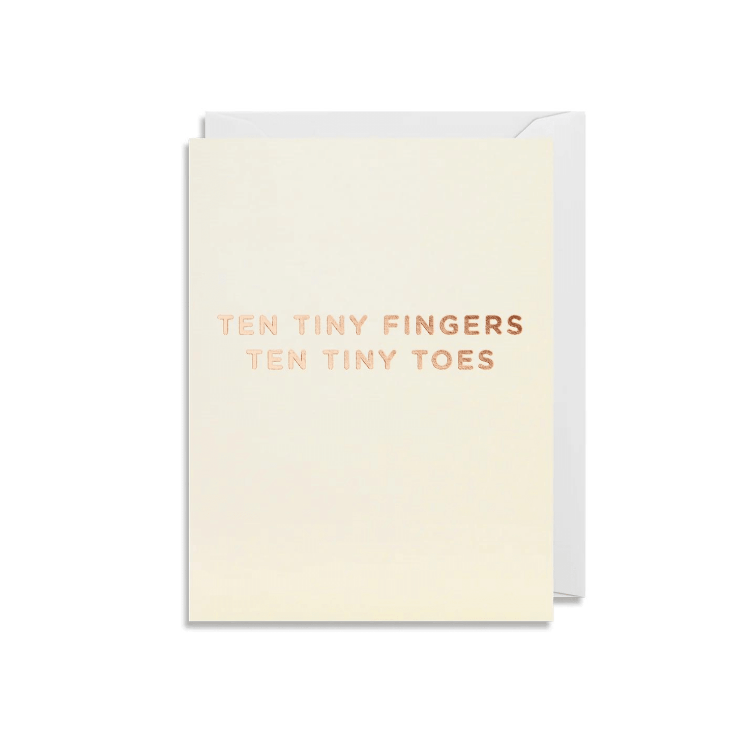 Mini Greetings Card - Ten Tiny Toes