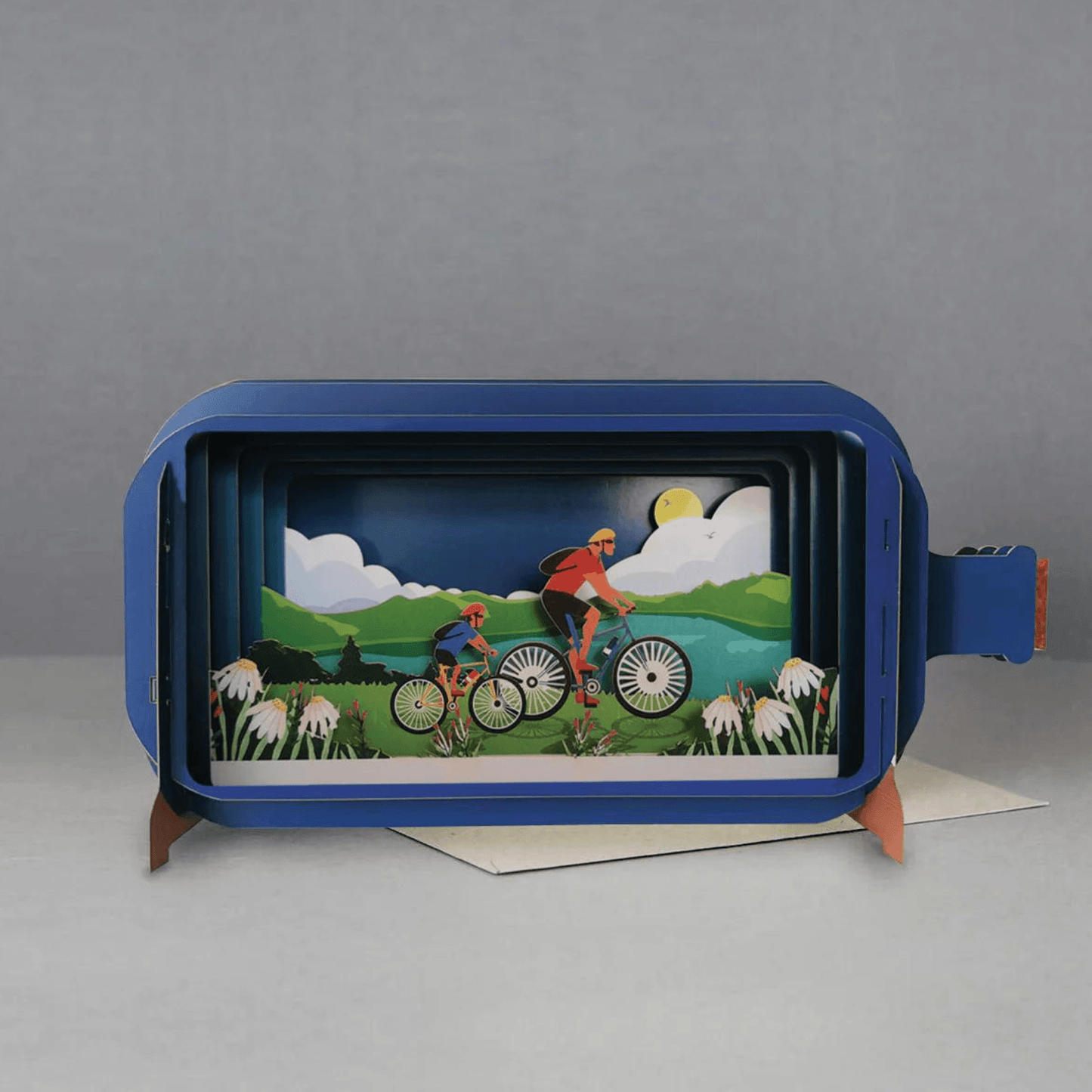 Alljoy Pop Up Greetings Card - Cycling Adventure