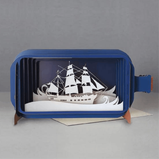 Pop Up Greetings Card - Galleon