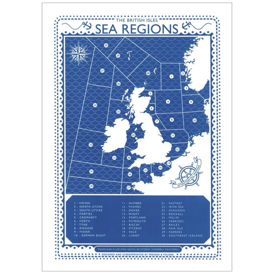 A3 Screen Print - British Sea Regions