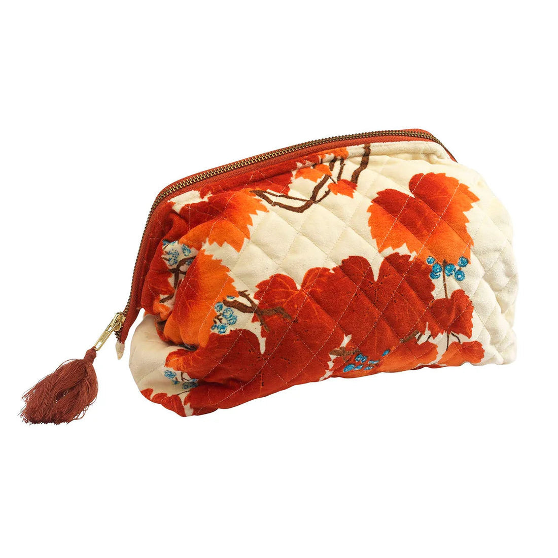 Velvet Pouch Bag - Acer Red